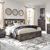 image:imageSignature Design by Ashley Drystan Twin Panel Bed with Light Rustic BrownKing