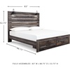 image:imageSignature Design by Ashley Drystan Twin Panel Bed with Light Rustic BrownKing