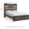 image:imageSignature Design by Ashley Drystan Twin Panel Bed with Light Rustic BrownQueen