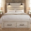 image:imageSignature Design by Ashley Drystan Twin Panel Bed with Light Rustic BrownQueen