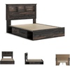 image:imageSignature Design by Ashley Drystan Twin Panel Bed with Light Rustic BrownQueen