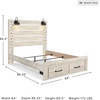 image:imageSignature Design by Ashley Drystan Twin Panel Bed with Light Rustic BrownQueen