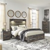 image:imageSignature Design by Ashley Drystan Twin Panel Bed with Light Rustic BrownQueen