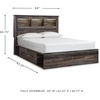 image:imageSignature Design by Ashley Drystan Twin Panel Bed with Light Rustic BrownQueen