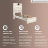 image:imageSignature Design by Ashley Drystan Twin Panel Bed with Light Rustic BrownTwin
