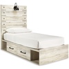 image:imageSignature Design by Ashley Drystan Twin Panel Bed with Light Rustic BrownTwin