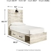 image:imageSignature Design by Ashley Drystan Twin Panel Bed with Light Rustic BrownTwin