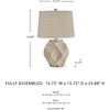image:imageSignature Design by Ashley Edselham Table Lamp 25Inch Modern Cream