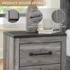 image:imageSignature Design by Ashley Engineered Wood 2 Drawer Nightstand WhiteGray Plank