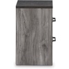 image:imageSignature Design by Ashley Engineered Wood 2 Drawer Nightstand WhiteGray Plank