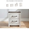 image:imageSignature Design by Ashley Engineered Wood 2 Drawer Nightstand WhiteTwo Tone White