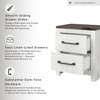 image:imageSignature Design by Ashley Engineered Wood 2 Drawer Nightstand WhiteTwo Tone White