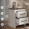 image:imageSignature Design by Ashley Engineered Wood 2 Drawer Nightstand WhiteTwo Tone White