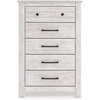 image:imageSignature Design by Ashley Fenderport Vintage Casual Nightstand with Two Drawers USB Charging Bronze Knobs Wood 2492 W x 1598 D x 2504 H WhitewashChest of Drawers