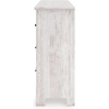 image:imageSignature Design by Ashley Fenderport Vintage Casual Nightstand with Two Drawers USB Charging Bronze Knobs Wood 2492 W x 1598 D x 2504 H WhitewashDresser