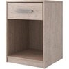 image:imageSignature Design by Ashley Finch 1 Drawer Nightstand Black Bedside TableBeige