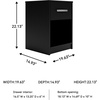 image:imageSignature Design by Ashley Finch 1 Drawer Nightstand Black Bedside TableBlack
