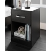 image:imageSignature Design by Ashley Finch 1 Drawer Nightstand Black Bedside TableBlack1