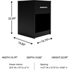 image:imageSignature Design by Ashley Finch 1 Drawer Nightstand Black Bedside TableBlack1