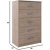 image:imageSignature Design by Ashley Finch 6Drawer Black Dresser Bedroom ChestBeige