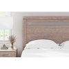 image:imageSignature Design by Ashley Flannia Modern Platform Headboard ONLY Full Grayish BrownBeige