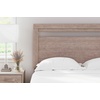 image:imageSignature Design by Ashley Flannia Modern Platform Headboard ONLY Full Grayish BrownBeige