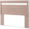 image:imageSignature Design by Ashley Flannia Modern Platform Headboard ONLY Full Grayish BrownBeige