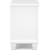 image:imageSignature Design by Ashley Fortman White Nightstand 2 Drawer Storage Hardwood Solids and MDF Construction Traditional Wood Bedside Table 25 W