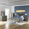 image:imageSignature Design by Ashley Frandern Casual Rustic Dresser With 6 SmoothGliding Drawers Meets ASTM International Safety Standards Wood and Decorative Laminate Gray