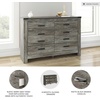 image:imageSignature Design by Ashley Frandern Casual Rustic Dresser With 6 SmoothGliding Drawers Meets ASTM International Safety Standards Wood and Decorative Laminate Gray