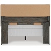 image:imageSignature Design by Ashley Frandern MidCentury Modern Bookcase Headboard with Storage and Nailhead Full Gray