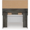 image:imageSignature Design by Ashley Frandern MidCentury Modern Bookcase Headboard with Storage and Nailhead Twin Gray