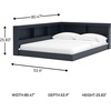 image:imageSignature Design by Ashley Full Bookcase Storage Floor Bed Frame Navy Blue
