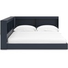 image:imageSignature Design by Ashley Full Bookcase Storage Floor Bed Frame Navy Blue