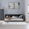 image:imageSignature Design by Ashley Full Bookcase Storage Floor Bed Frame Navy Blue