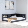 image:imageSignature Design by Ashley Full Bookcase Storage Floor Bed Frame Navy Blue