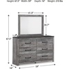 image:imageSignature Design by Ashley Full Sleigh Bed Cottage White FinishDark Gray