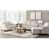 image:imageSignature Design by Ashley Genoa Contemporary Leather Match Upholstered Oversized Chair White