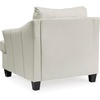 image:imageSignature Design by Ashley Genoa Contemporary Leather Match Upholstered Oversized Chair White