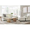 image:imageSignature Design by Ashley Genoa Contemporary Leather Match Upholstered Oversized Chair White