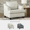 image:imageSignature Design by Ashley Genoa Contemporary Leather Match Upholstered Oversized Chair White