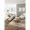 image:imageSignature Design by Ashley Genoa Contemporary Leather Match Upholstered Oversized Chair White