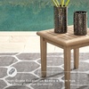 image:imageSignature Design by Ashley Gerianne Outdoor End Table Eucalyptus WoodEnd Table