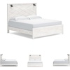 image:imageSignature Design by Ashley Gerridan Kids Full Size White Bed FrameWhiteBlack