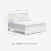 image:imageSignature Design by Ashley Gerridan Kids Full Size White Bed FrameWhiteGray