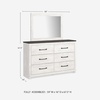 image:imageSignature Design by Ashley Gerridan Kids Full Size White Bed FrameWhiteGray