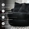 image:imageSignature Design by Ashley Gramwell Swivel Barrel Accent Chair Onyx BlackBlack