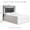 image:imageSignature Design by Ashley Gray Queen Upholstered Headboard OnlyGray