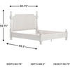 image:imageSignature Design by Ashley Greddinton Queen Poster Bed Antique WhiteKing Poster Bed