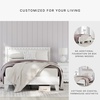 image:imageSignature Design by Ashley Hallityn Casual Full Platform Bed Low Profile Foundation or Box Spring Not Needed Engineered Wood and Decorative Laminate Matte White